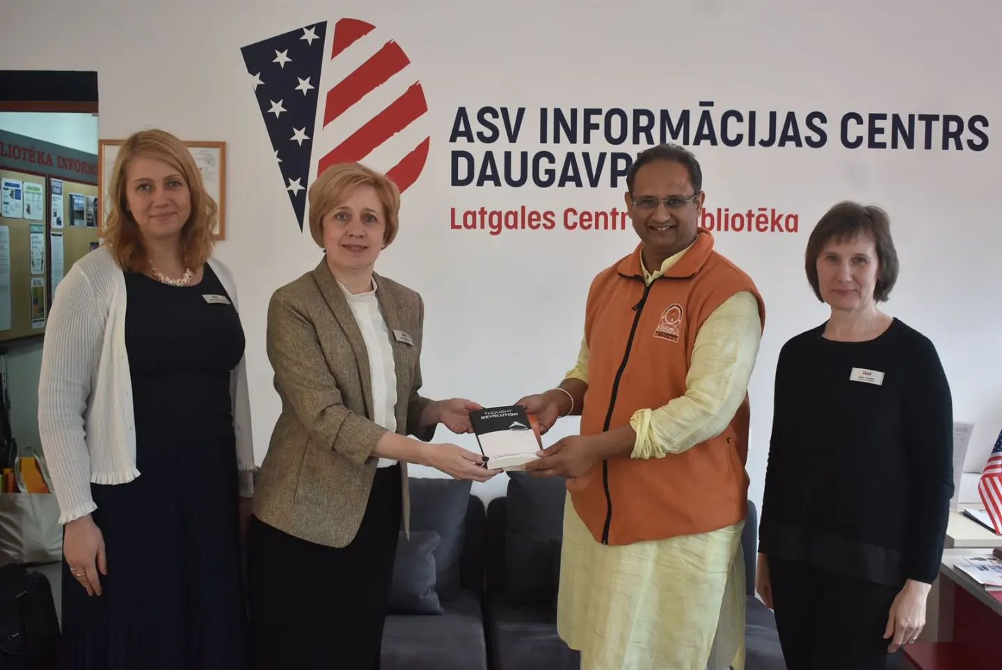 The US Embassy in Daugavpils invited respected Dr Chinmay Pandya Ji to its Information Centre on his visit to Latvia