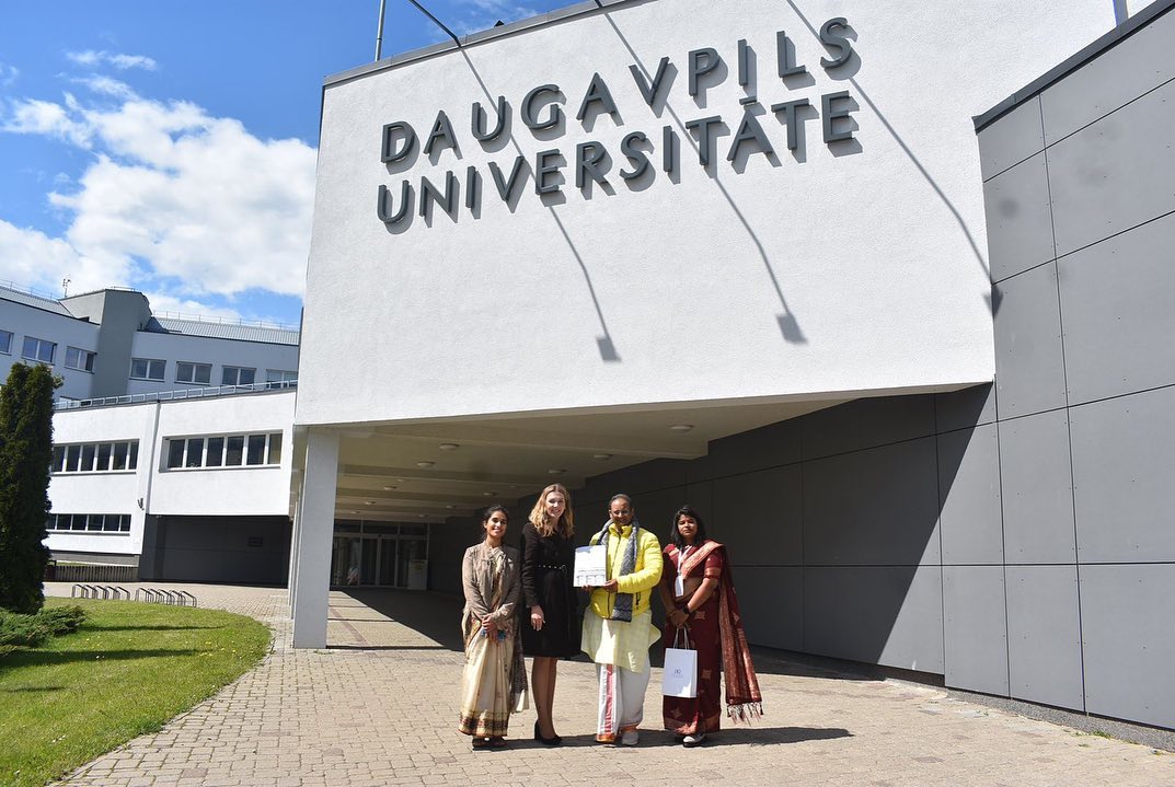 Prestigious Erasmus+ address of the European Union on the topic ‘Human Excellence’ by Dr Chinmay Pandya at Daugavpils University, Latvia